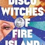The title is in large white block letters which takes up much of the cover. The O in "of" is a disco ball from which radiates various colours of sparkling light - purple, gold, blur and green. On the left in the middle is a photo of part of the face of a blonde drag queen, on the top right is a shirtless man sitting on a beach in the late afternoon sun and in the bottom right is a picture of a boardwalk surrounded by sand with a lighthouse at the end on the right. The author's name is in sparkly gold at the top in smaller writing.