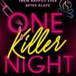 Black background with images of a heart, knives, a pair of lips and a campfire stylised as if they are led signs with large fluorescene pink and yellow titles.